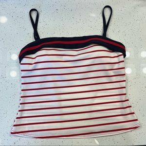 Baltex Red, White & Navy Tankini Top 10
